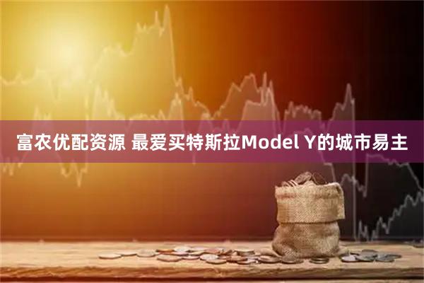 富农优配资源 最爱买特斯拉Model Y的城市易主
