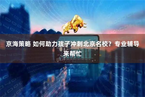 京海策略 如何助力孩子冲刺北京名校？专业辅导来帮忙